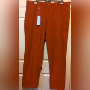 Lacoste Corduroy Chino Pants Size US 42 100% Cotton Copper NEW with tags!